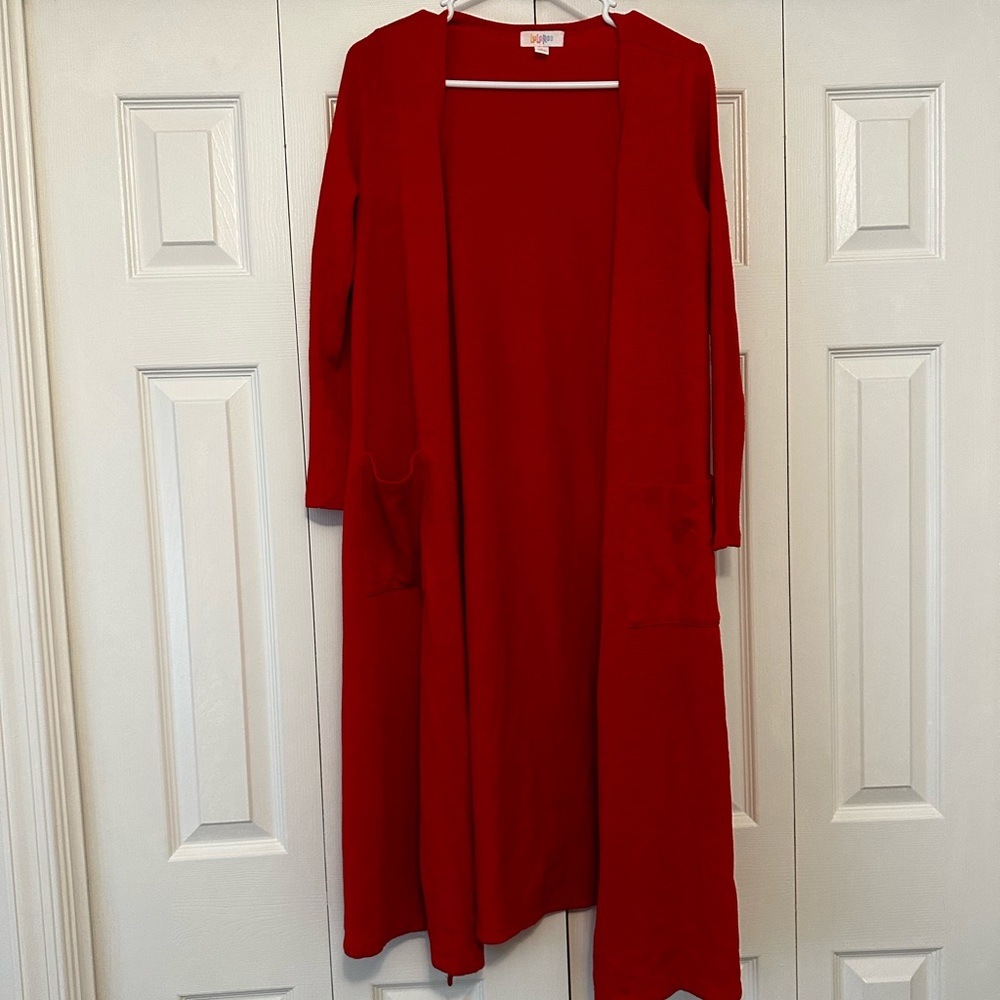 LulaRoe Red Cardigan
